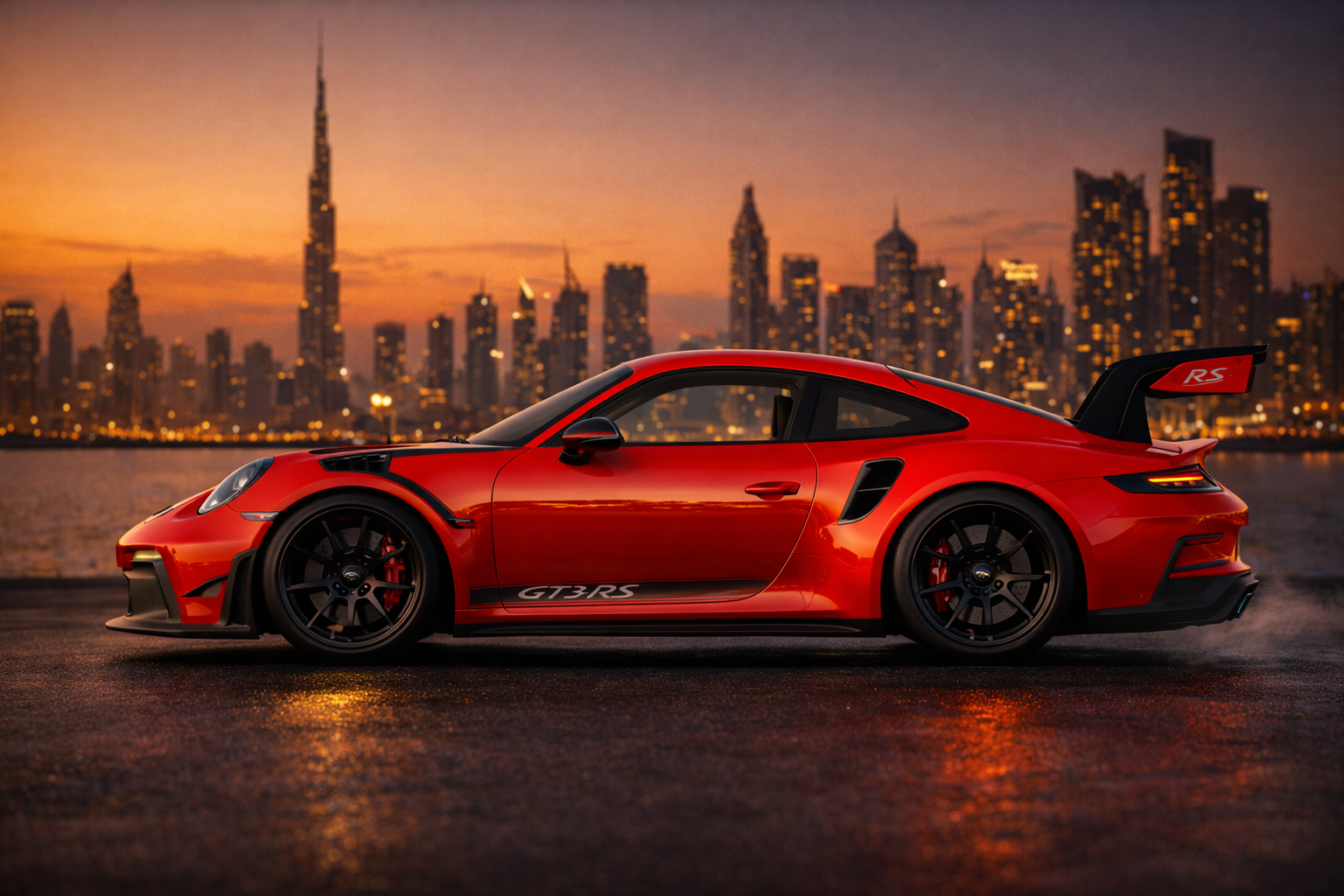 Porsche 911 lateral Dubai